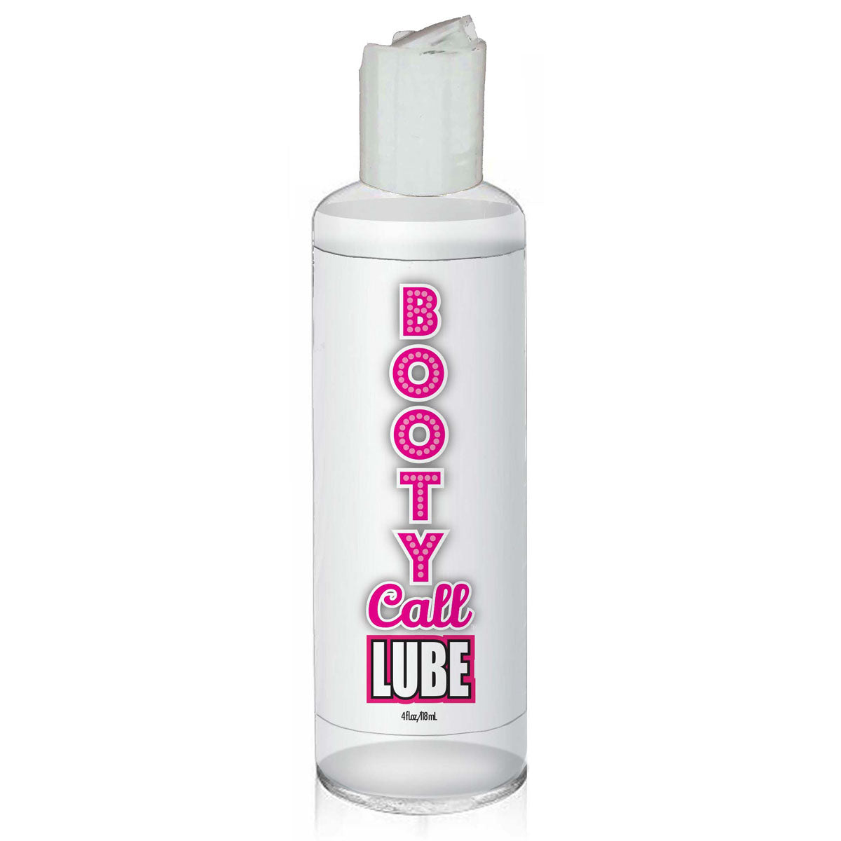 Little Genie Booty Call Water Based Lubricant 4oz bottle, personal health lubricant for anal use, clear liquid in pump bottle