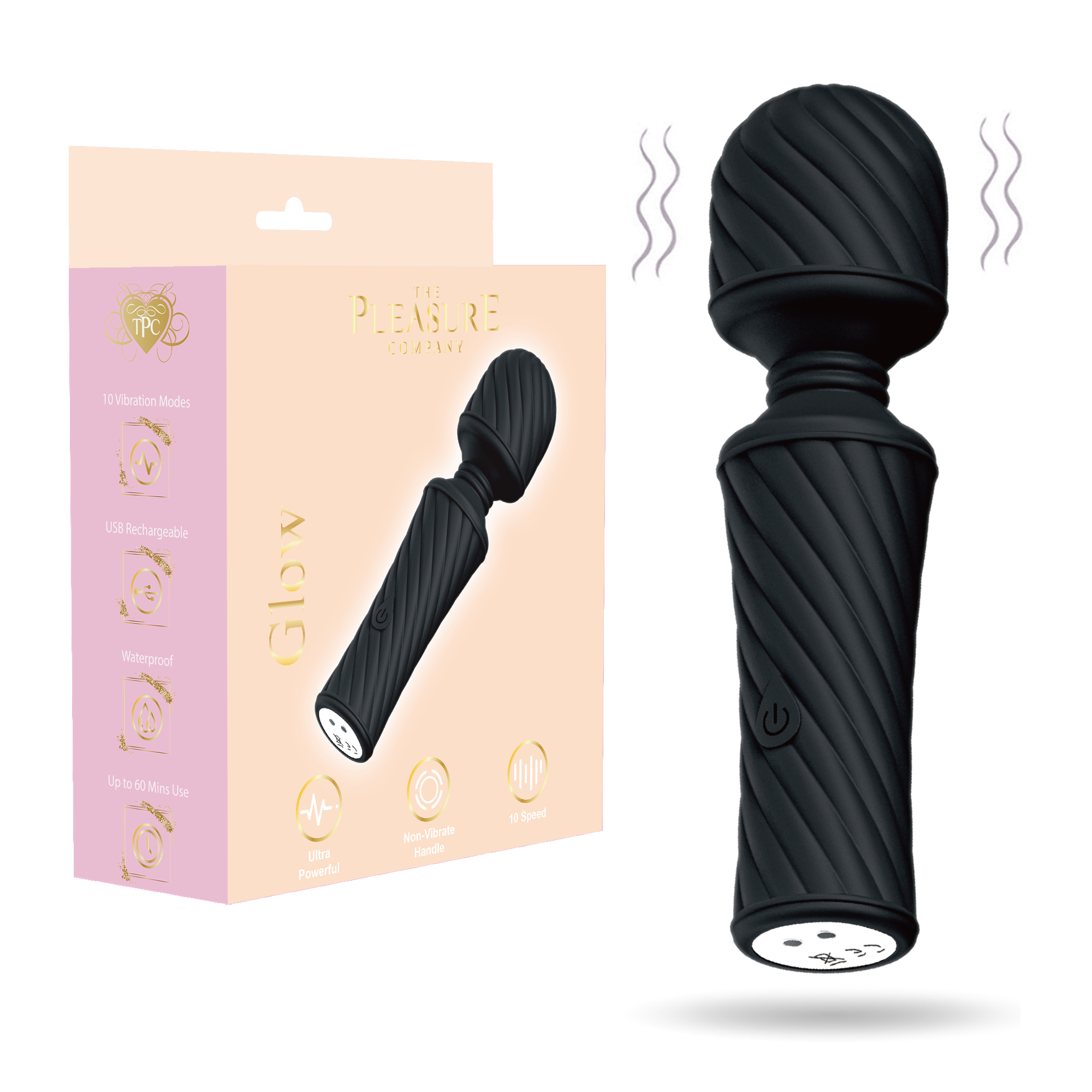 Glow Mini Power Wand - Black