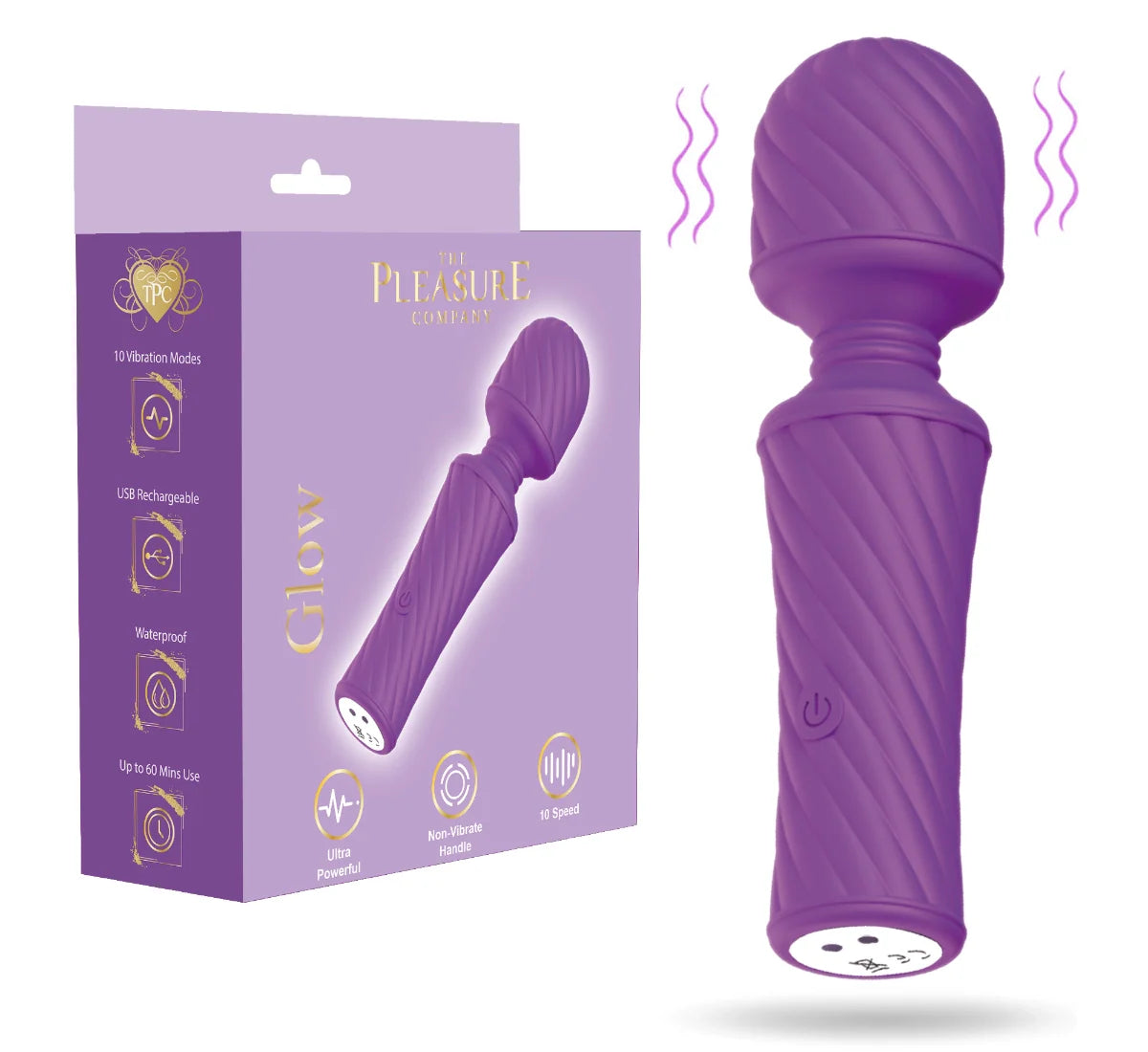 Glow Mini Power Wand - Purple