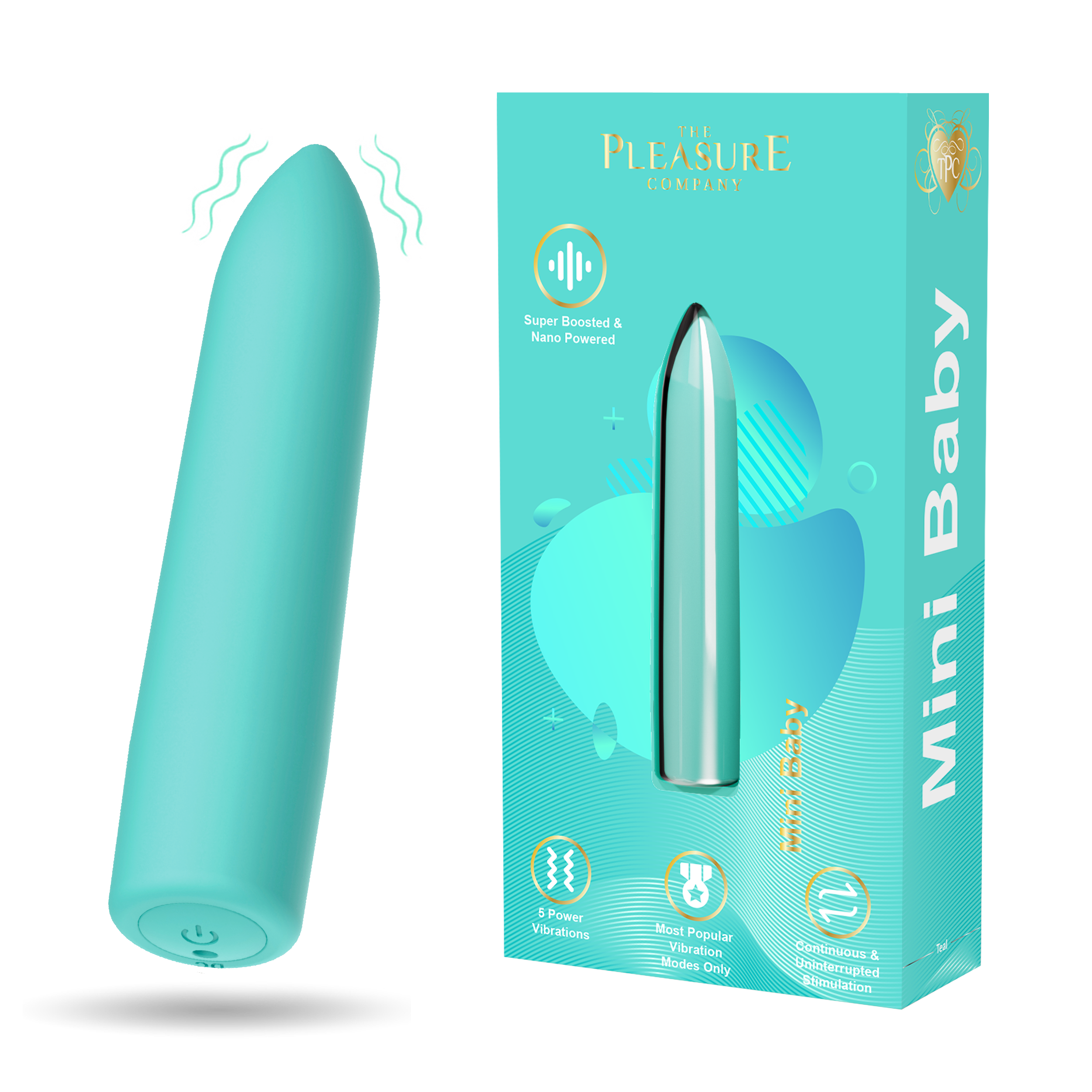 Mini Baby Bullet Vibe - Teal