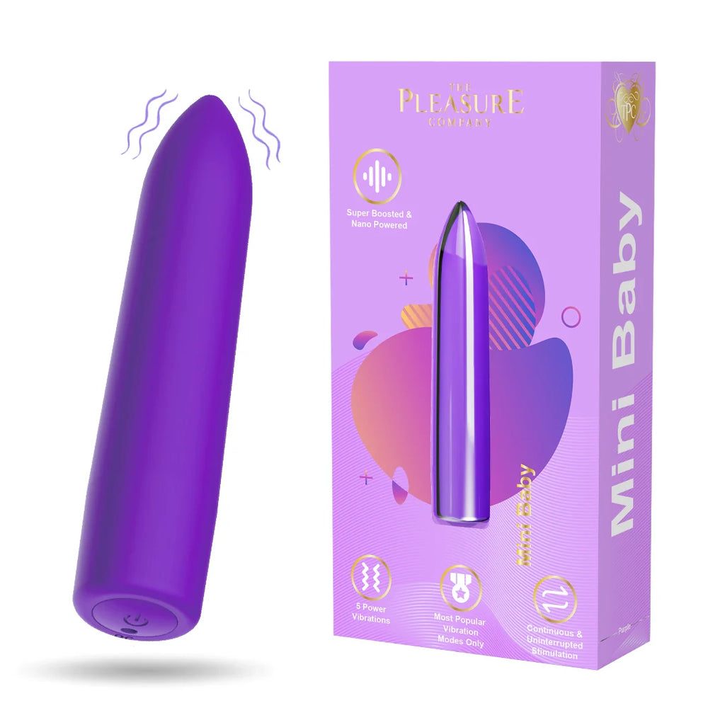Mini Baby 5 Continuous Speed Wand - Purple