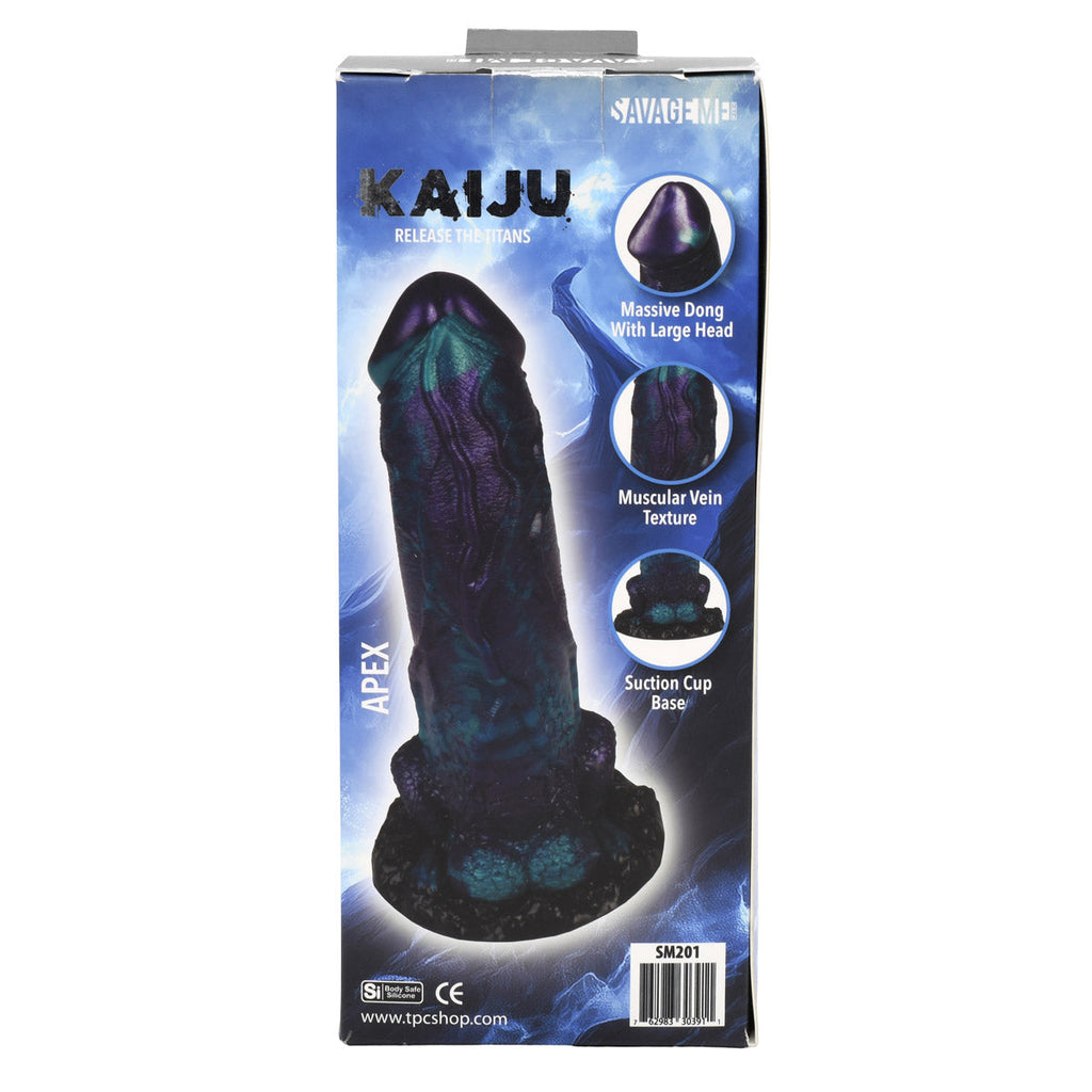SavageMe Toys Kaiju Apex adult dildo with textured surface and realistic design for intimate pleasure.