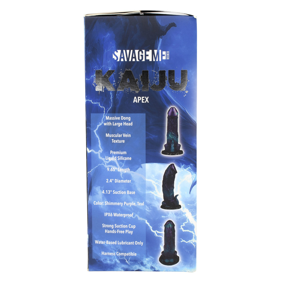 SavageMe Toys KAIJU Apex adult dildo with realistic design and detailed texture, suitable for intimate pleasure.