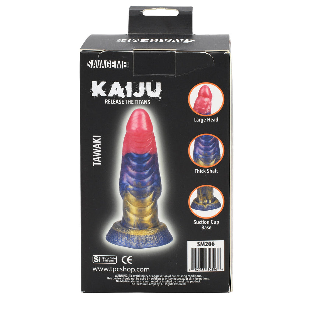 SavageMe Toys KAIJU Tawaki adult dildo with realistic design and textured surface, suitable for intimate pleasure.