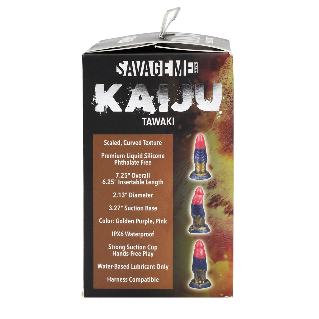 SavageMe Toys KAIJU Tawaki adult dildo with realistic design and detailed texture, made for adult pleasure.