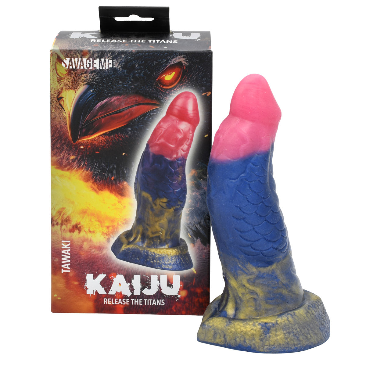 SavageMe Toys Kaiju Tawaki adult dildo in realistic design, featuring textured surface and ergonomic shape for pleasure.