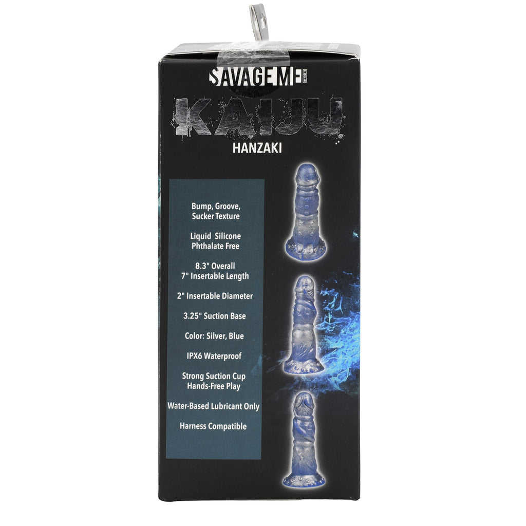 SavageMe Toys KAIJU Hanzaki adult dildo with detailed design, realistic shape, and textured surface for intimate pleasure.