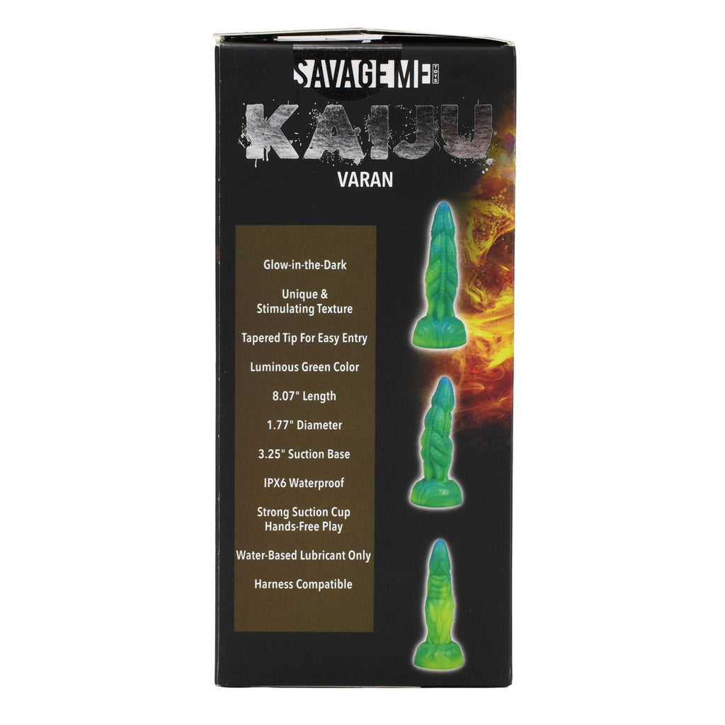 SavageMe Toys Kaiju Varan adult dildo in detailed, realistic design, featuring textured surface and lifelike appearance.
