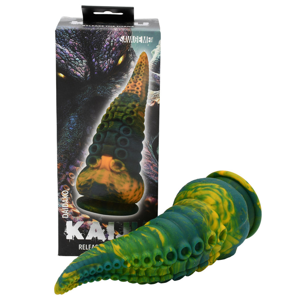 SavageMe Toys Kaiju Daidako adult dildo with realistic texture and detailed design, suitable for adult pleasure and stimulation.