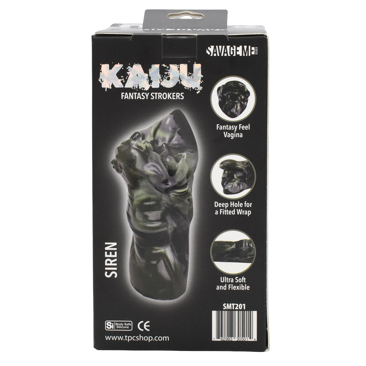 SavageMe Toys KAIJU Siren fantasy adult stroker with detailed textured interior and realistic design for adult pleasure.