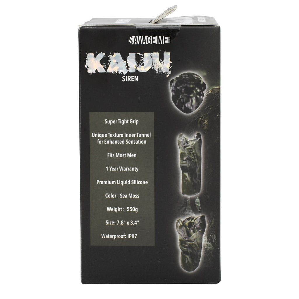 SavageMe Toys KAIJU Siren fantasy adult stroker with detailed textured interior and sleek design for realistic sensation.