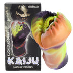 SavageMe Toys KAIJU Kuchisake-Onna adult stroker with detailed interior for realistic sensation, black exterior, compact design.