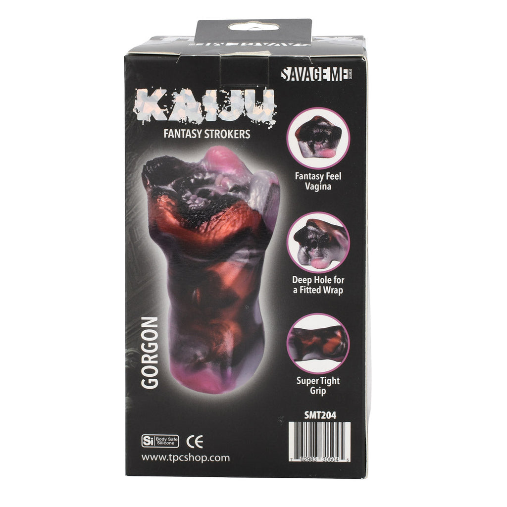 SavageMe Toys KAIJU Gorgon fantasy adult stroker with detailed textured interior and realistic design, for adult pleasure.