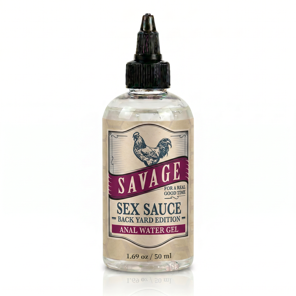 Savage Sex Sauce - Backyard Edition Water Anal Gel (2oz/4oz/8oz)