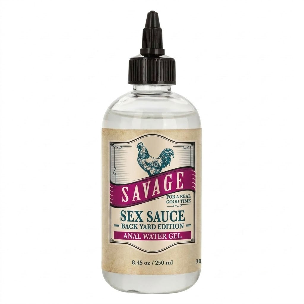 Savage Sex Sauce - Backyard Edition Water Anal Gel (2oz/4oz/8oz)