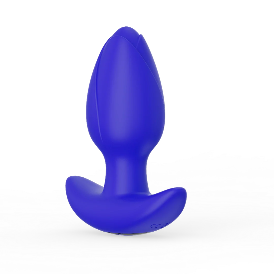 Sparkle Max Vibrating Butt Plug - Purple