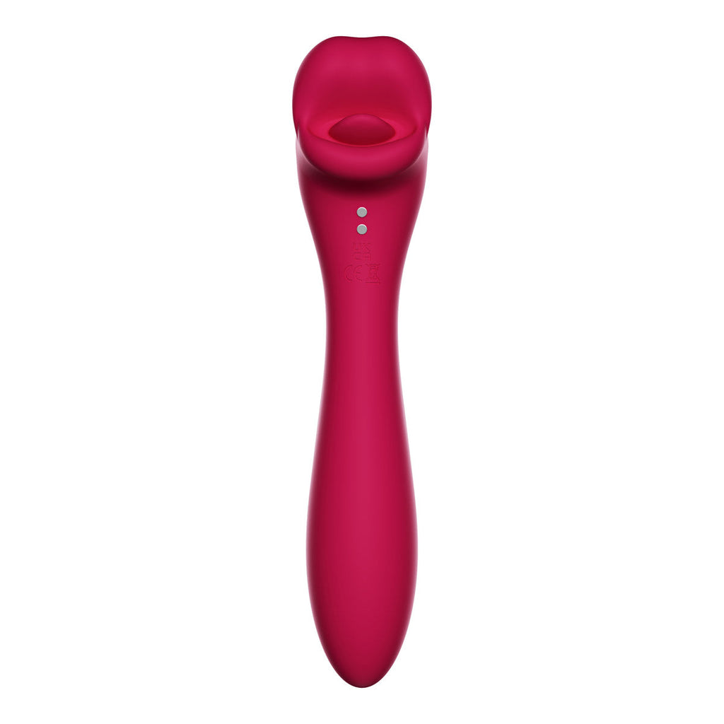 Tyler Lips Kissy Vibrator - Red