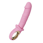 Frenchie Thrusting Wand Vibrator-Dark Pink