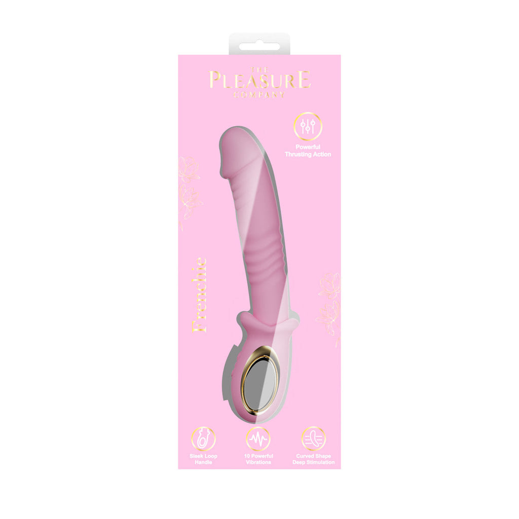 Frenchie Thrusting Wand Vibrator-Dark Pink