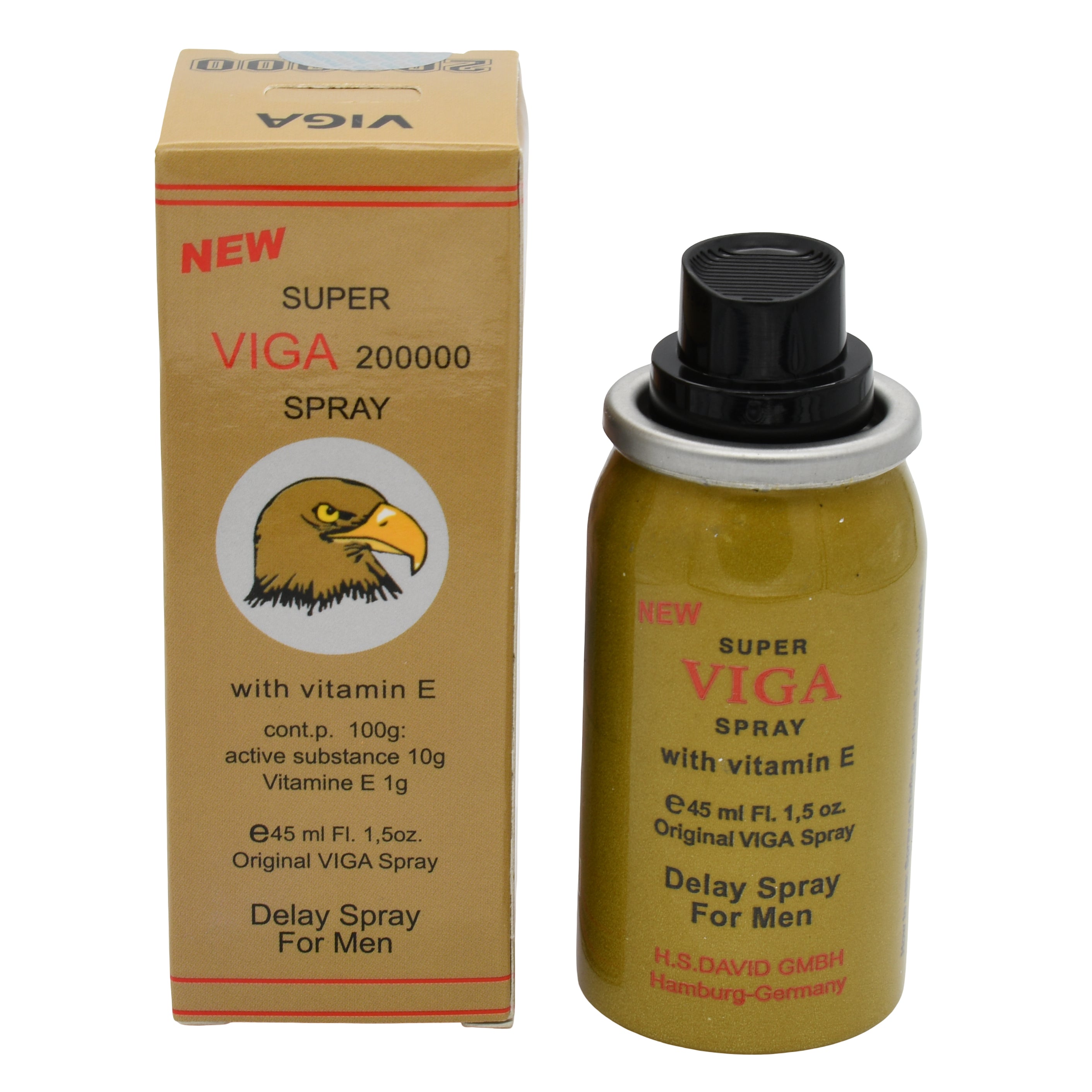 Viga20000 Delay Spray with Vitamin E 45ml/1.5 fl oz