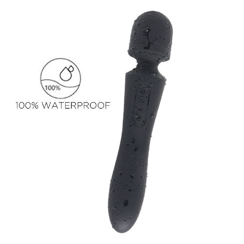 Fancy Warming Vibrating Wand - Black