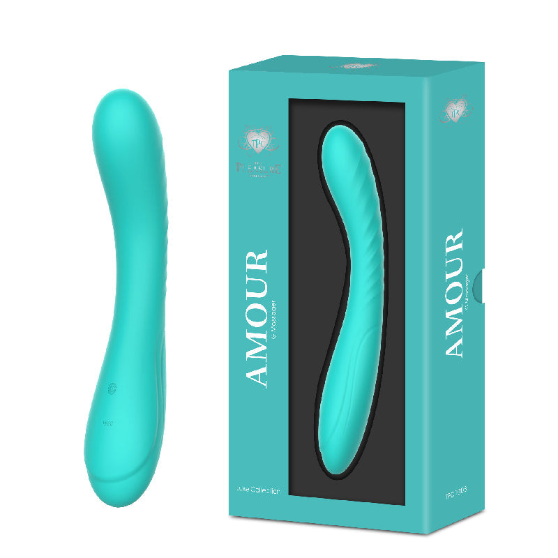 Amour Liquid Silicone G Wand - Teal