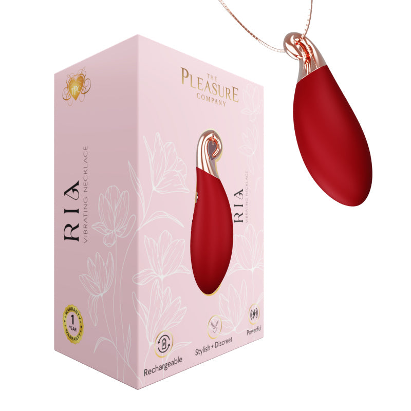 Ruby Vibrating Necklace - Red