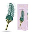 CLEO  Feather Ticker Green