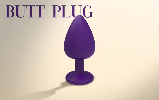 Silicone Butt Plug with Gem Base – TPC Shop